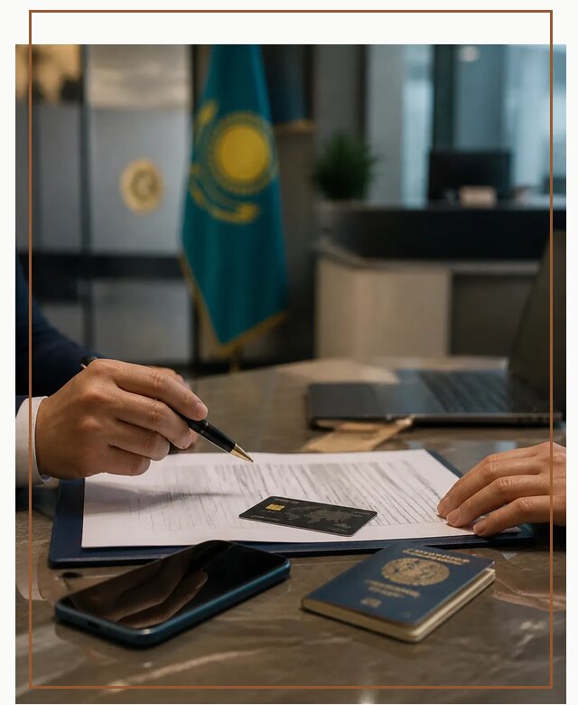 Открытие счета и банковской карты в Казахстане в Назарове